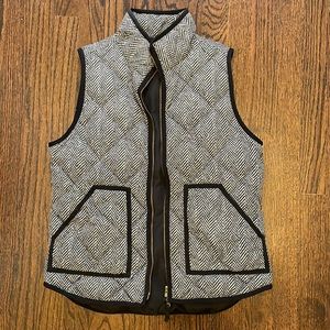 J Crew Herringbone vest, size s